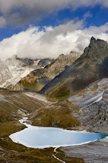 Milk Lake and clearing storm, Yading Nature Reserve, near Daocheng, Western Sichuan Province Milk Lake and clearing storm, Yading Nature Reserve, near Daocheng, Western Sichuan Province