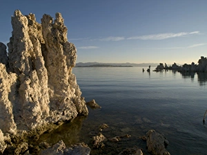 Mono lake, tufa and surroundings at sunrise, California Mono lake, tufa and surroundings at sunrise, California