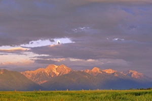 Moonrise Over Mission Mountains near Ronan Montana Moonrise Over Mission Mountains near Ronan Montana