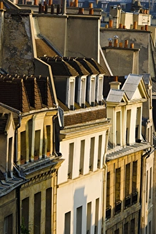 Morning light on houses in the Latin Quarter, Paris, France Morning light on houses in the Latin Quarter, Paris, France
