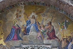 Mosaic artwork on the outside of St. Marks Cathedral Mosaic artwork on the outside of St. Marks Cathedral