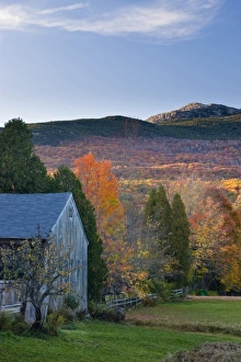 Mount Monadnock in fall as seen from a farm in Jaffrey, New Hampshire Mount Monadnock in fall as seen from a farm in Jaffrey, New Hampshire