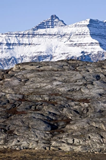 Mountain peak Danmark Island - Scoresby Sund Greenland Mountain peak Danmark Island - Scoresby Sund Greenland