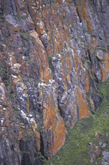 Images Dated 5th December 2003: NA, Canada, Canadian Arctic, Baffin Island Cliff walls near Hecla Strait