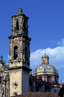 NA, Mexico, Taxco. Sta. Prisca and former Convento S. Bernadino in background NA, Mexico, Taxco. Sta. Prisca and former Convento S. Bernadino in background