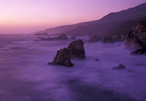 NA, USA, CA, Andrew Molera State Park. Seastacks and waves NA, USA, CA, Andrew Molera State Park. Seastacks and waves