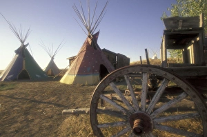 NA, USA, Montana, Hardin American Indian teepees NA, USA, Montana, Hardin American Indian teepees