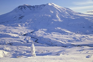 NA, USA, Washington Mount St. Helens in winter NA, USA, Washington Mount St. Helens in winter