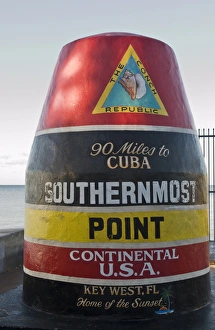 North America, USA, Florida, Key West. Southernmost point in the continental US North America, USA, Florida, Key West. Southernmost point in the continental US