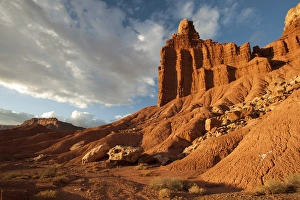 North America, USA, Utah. Sunset on Chimney Rock, Capitol Reef national Park, UT North America, USA, Utah. Sunset on Chimney Rock, Capitol Reef national Park, UT