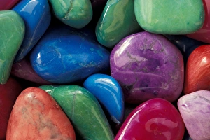 North America, USA, WA, Redmond colored rocks North America, USA, WA, Redmond colored rocks