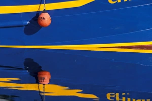 North America, USA, Washington. Boat and buoy North America, USA, Washington. Boat and buoy