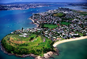 North Head, Devonport & Waitemata Harbour, Auckland - aerial North Head, Devonport & Waitemata Harbour, Auckland - aerial