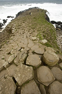 Northern Ireland, basaltic rock formations, World Heritage Site, County Antrim, tourists Northern Ireland, basaltic rock formations, World Heritage Site, County Antrim, tourists