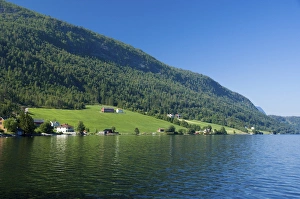 Norway, Nordfjord Area, Hornindal. Hornindalsvatn (Hornindal Lake) the deepest lake Norway, Nordfjord Area, Hornindal. Hornindalsvatn (Hornindal Lake) the deepest lake