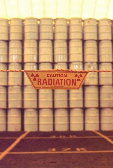 Nuclear waste storage of contaminated items are stored in drums at the Idaho National Nuclear waste storage of contaminated items are stored in drums at the Idaho National