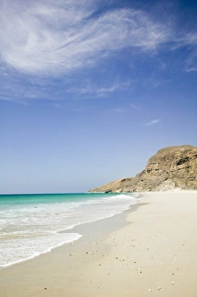 Oman, Dhofar Region, Rakhhyut Village. Coastal View of Arabian Sea Oman, Dhofar Region, Rakhhyut Village. Coastal View of Arabian Sea