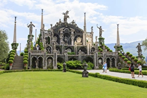 Palazzo Italian Garden Isola Bella. Borromean Islands. Lago Maggiore. Italy Palazzo Italian Garden Isola Bella. Borromean Islands. Lago Maggiore. Italy