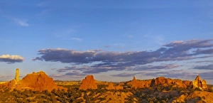 Panoramic view at Kodachrome State Park in Utah at last light Panoramic view at Kodachrome State Park in Utah at last light