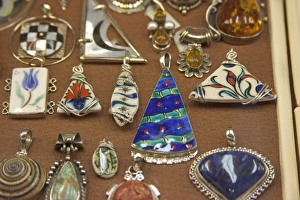 Pendants on display in the Grand Bazaar, Istanbul, Turkey Pendants on display in the Grand Bazaar, Istanbul, Turkey