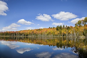 Petes Lake in fall color Schoolcraft County Upper Peninsula Michigan Petes Lake in fall color Schoolcraft County Upper Peninsula Michigan