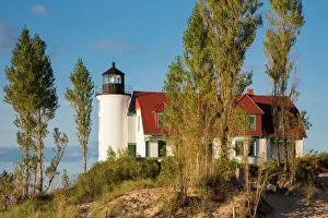 Point Betsie Lighthouse on Lake Michigan, Benzie County, Frankfort, MI Point Betsie Lighthouse on Lake Michigan, Benzie County, Frankfort, MI