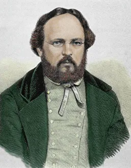 Proudhon, Pierre Joseph (1809-1865). French politician, mutualist philosopher and socialist Proudhon, Pierre Joseph (1809-1865). French politician, mutualist philosopher and socialist