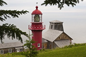 Quebec, Canada. Pointe a la Renommee Lighthouse Quebec, Canada. Pointe a la Renommee Lighthouse