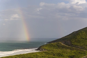 Rainbow over Frigate Bay, southeast peninsula, St Kitts, Caribbean Rainbow over Frigate Bay, southeast peninsula, St Kitts, Caribbean