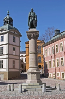 The red pink Stenbockska Palatset on Riddarholmen, seat of the Regeringsratten court The red pink Stenbockska Palatset on Riddarholmen, seat of the Regeringsratten court