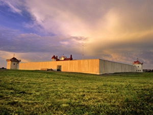 Replica of historic Fort Union at the North Dakota and Montana state line Replica of historic Fort Union at the North Dakota and Montana state line