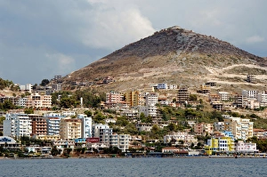 REPUBLIC OF ALBANIA. SARANDA. View of the city REPUBLIC OF ALBANIA. SARANDA. View of the city