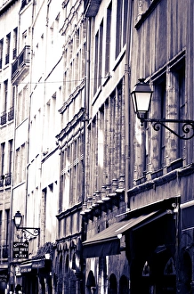 Restaurants and galleries in old town Vieux Lyon, France (UNESCO World Heritage Site) Restaurants and galleries in old town Vieux Lyon, France (UNESCO World Heritage Site)