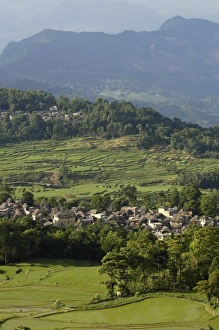 Rice terraces of the Ailao Mountains between the Red River and Vietnam. Honghe Prefecture, Yuanyang Rice terraces of the Ailao Mountains between the Red River and Vietnam. Honghe Prefecture, Yuanyang