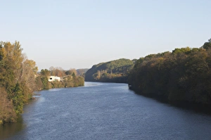 The river Dordogne close to Bergerac town. Bergerac Dordogne France The river Dordogne close to Bergerac town. Bergerac Dordogne France