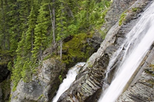 Rockwell Falls in Glacier National Park in Montana Rockwell Falls in Glacier National Park in Montana