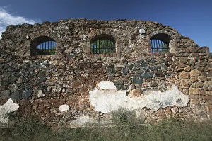 Ruins of Barred Prison Cells; Ile Royale, Prison Complex; DevilaAAs Islands Ruins of Barred Prison Cells; Ile Royale, Prison Complex; DevilaAAs Islands