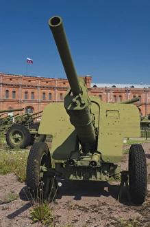 Russia, Saint Petersburg, Kronverksky Island, Artillery Museum, exterior, cannon Russia, Saint Petersburg, Kronverksky Island, Artillery Museum, exterior, cannon