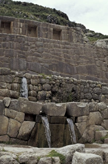 SA, Peru, near Cuzco Fountains at the Inca ruins at Tambo Machay SA, Peru, near Cuzco Fountains at the Inca ruins at Tambo Machay