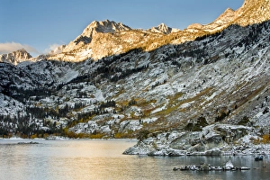 Sabrina Lake sunrise in Eastern Sierra foothills, California, US Sabrina Lake sunrise in Eastern Sierra foothills, California, US