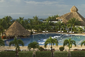 Saltwater pool at resort hotel, Placencia, Belize Saltwater pool at resort hotel, Placencia, Belize
