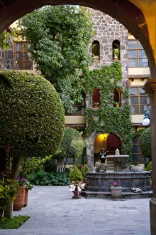 Alice Garland Collection: San Miguel de Allende, Mexico, Courtyard