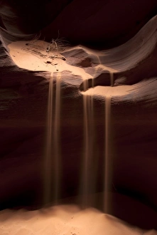 Sand flowing in Antelope Canyon, Arizona, USA Sand flowing in Antelope Canyon, Arizona, USA
