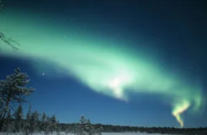 Scandinavia, Finland, Lapland, Ivalo, The Aurora borealis Scandinavia, Finland, Lapland, Ivalo, The Aurora borealis