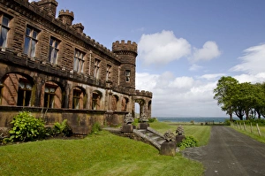 Scotland, Inner Hebrides, Isle of Rum (aka Rhum). Historic Kinloch Castle, c. 1900 Scotland, Inner Hebrides, Isle of Rum (aka Rhum). Historic Kinloch Castle, c. 1900