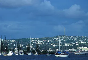 Seascape Caribbean Print - Montego Bay Harbor Scene