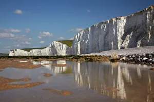 Seven Sisters Chalk Cliffs, Birling Gap, East Sussex, England, United Kingdom Seven Sisters Chalk Cliffs, Birling Gap, East Sussex, England, United Kingdom