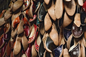 Shoes for sale, Khan el Khalili Bazaar, Cairo, Egypt Shoes for sale, Khan el Khalili Bazaar, Cairo, Egypt