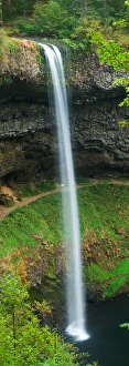 Silver Falls State Park east of Salem Oregon and south Falls in Sprintime Silver Falls State Park east of Salem Oregon and south Falls in Sprintime