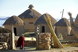 South America, Bolivia, Huatajata. Andean Eco-Village of Inca Utama on Lake Titicaca South America, Bolivia, Huatajata. Andean Eco-Village of Inca Utama on Lake Titicaca
